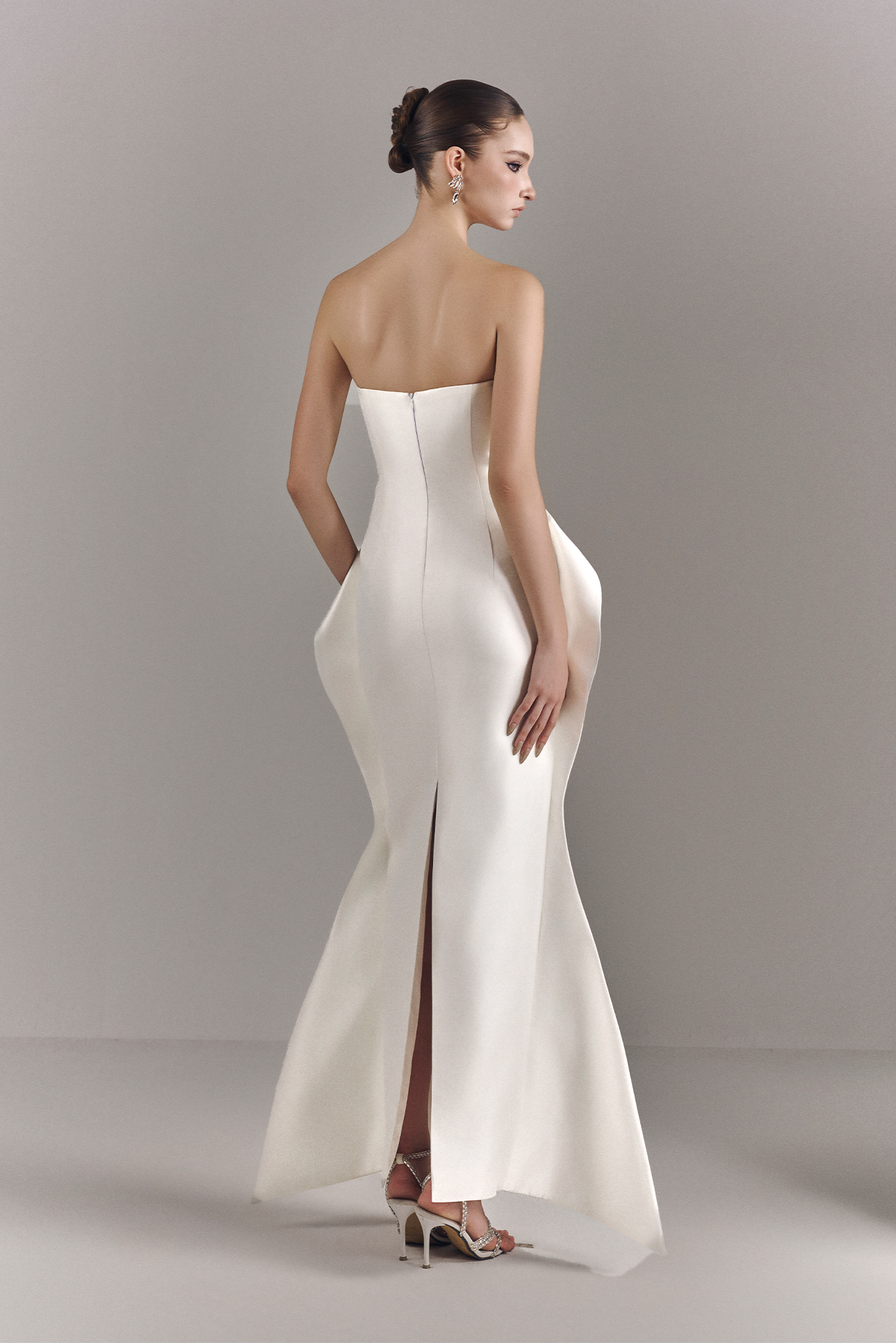 Aurelis Strapless Ruched Maxi Dress